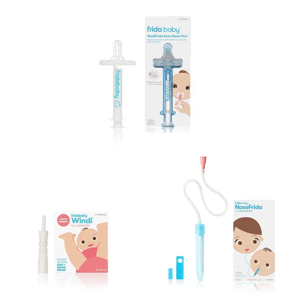 230816024706746_1 Medi Frida the Accu-Dose Pacifier Baby Medicine Dispenser by FridaBaby, 1 Count (Pack of 1) - Image 1